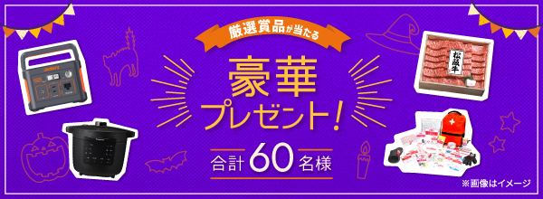 厳選賞品があたる豪華プレゼント