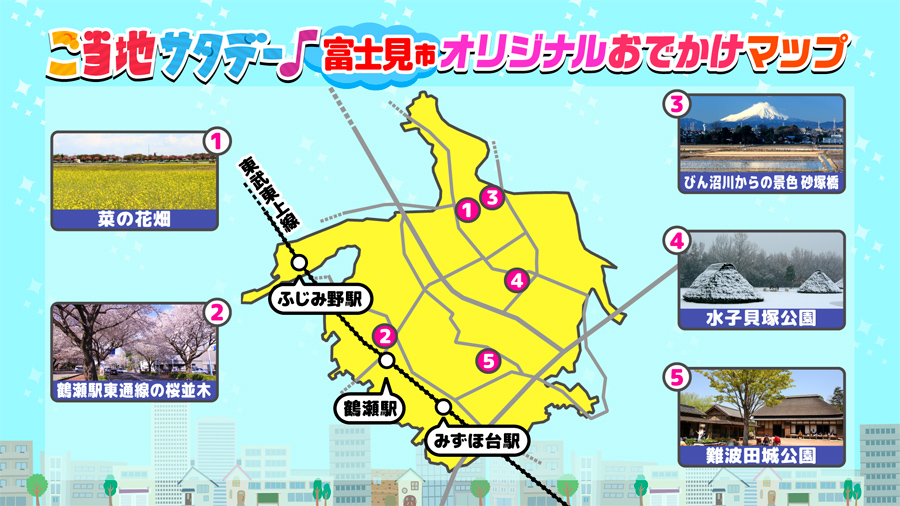 ご当地サタデー♪調布市オリジナルおでかけマップ